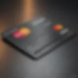 A detailed view of a Bank of America Mastercard showcasing its sleek design.