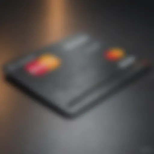 A detailed view of a Bank of America Mastercard showcasing its sleek design.