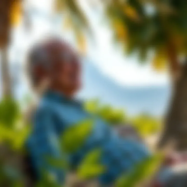 Retiree enjoying leisure time, symbolizing financial peace