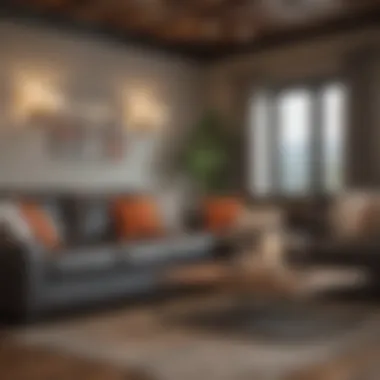 Modern Elegance with Big Lots Sofa Sets Stylish Big Lots sofa set in a modern living room