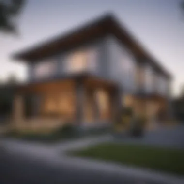Modern Home Exterior Modern home exterior representing financing options