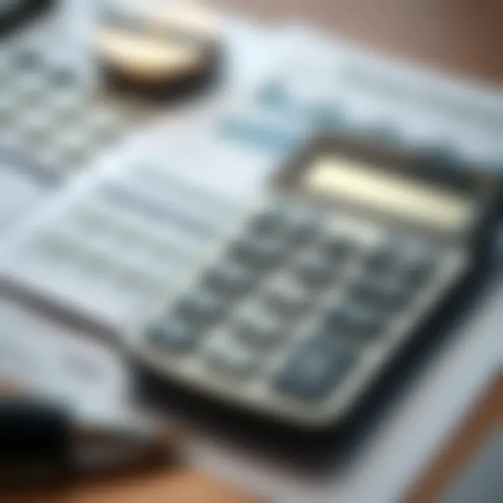 Calculating Finances for Home Purchase Calculator and financial documents