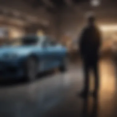 Mastering the Art of Negotiation A negotiation scene between a buyer and a car dealer