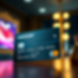 Luxury credit card showcasing premium design features