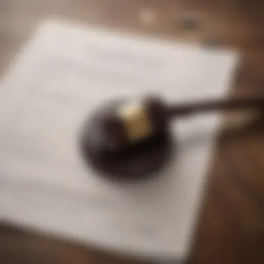 A gavel and legal documents illustrating potential legal ramifications