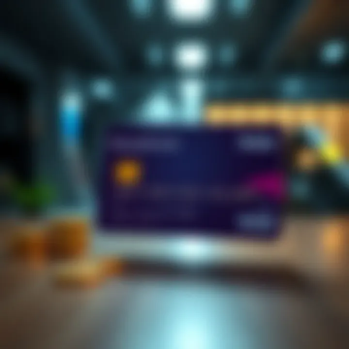 Visual representation of rewards earned through credit card usage