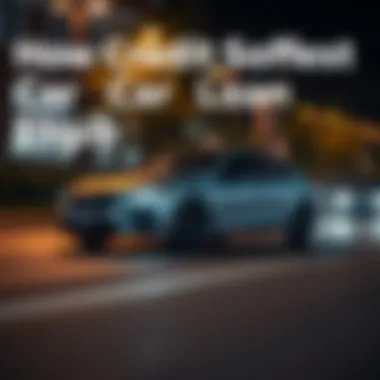 How Credit Scores Affect Car Loan Eligibility Infographic on the impact of credit scores on loan eligibility