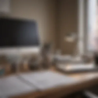Financial Planning Tools A modern workspace featuring financial planning tools and resources