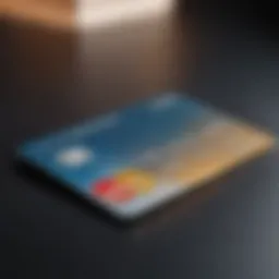 A close-up view of a credit card with a glowing effect, symbolizing financial empowerment.