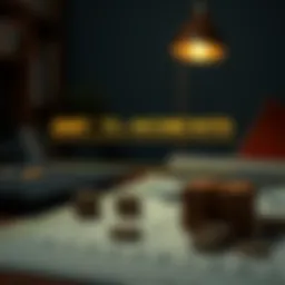 Visual representation of debt-to-income ratio calculation