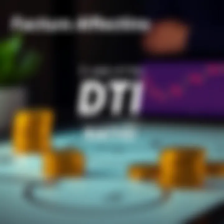 Factors influencing debt-to-income ratio depicted in an infographic