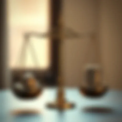 Balancing Debt and Savings Balancing financial scales with debt and savings