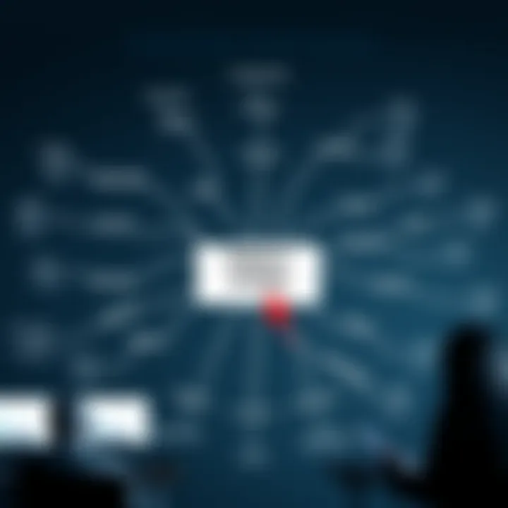 A mind map illustrating common misconceptions about credit scores.