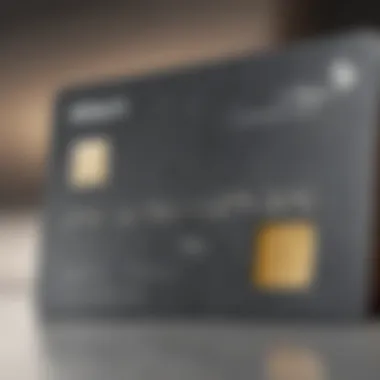 Showcasing US Bank Visa Card Features Close-up of a US Bank Visa card showcasing its features and benefits