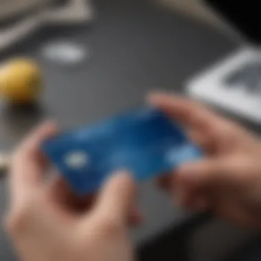 Financial Tools Offered by US Bank Visa Cards An individual accessing financial tools on the US Bank mobile app