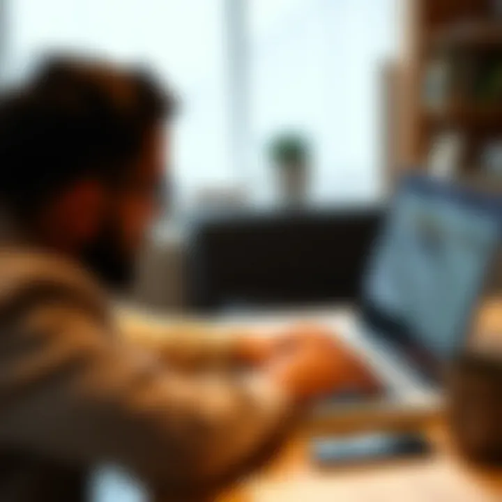 Choosing the Right Credit Card A person reviewing credit card options on a laptop