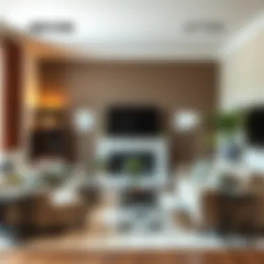 Living Room Transformation: Before and After Before and after images of a renovated living room.