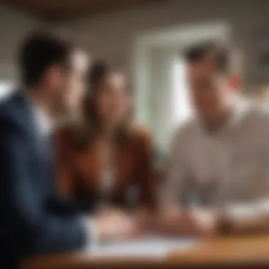 Expert Financial Advice on Mortgage Choices A financial expert advising a couple on mortgage payment choices