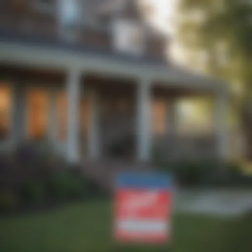 A welcoming home with a for sale sign