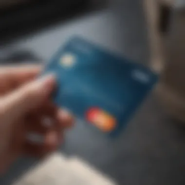 Illustration of a credit card being used responsibly