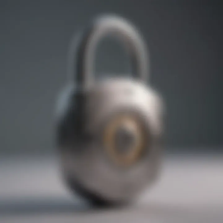 A secure lock symbolizing identity protection