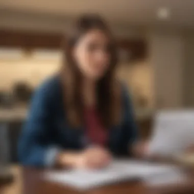 Understanding Financial Aid Documentation A student reviewing financial documents