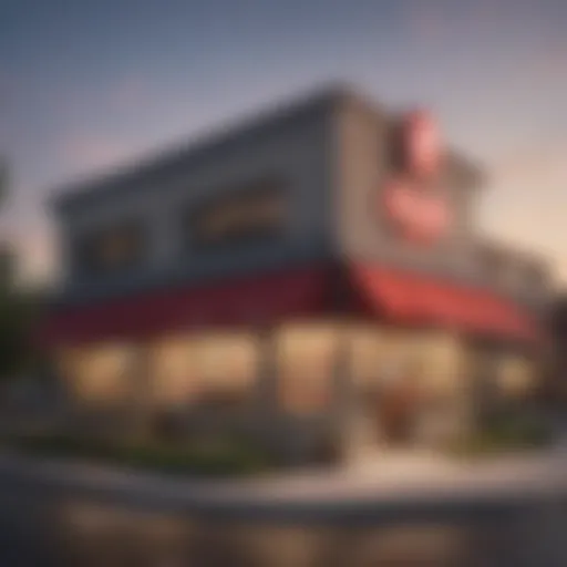 Chick-fil-A restaurant exterior showcasing brand identity