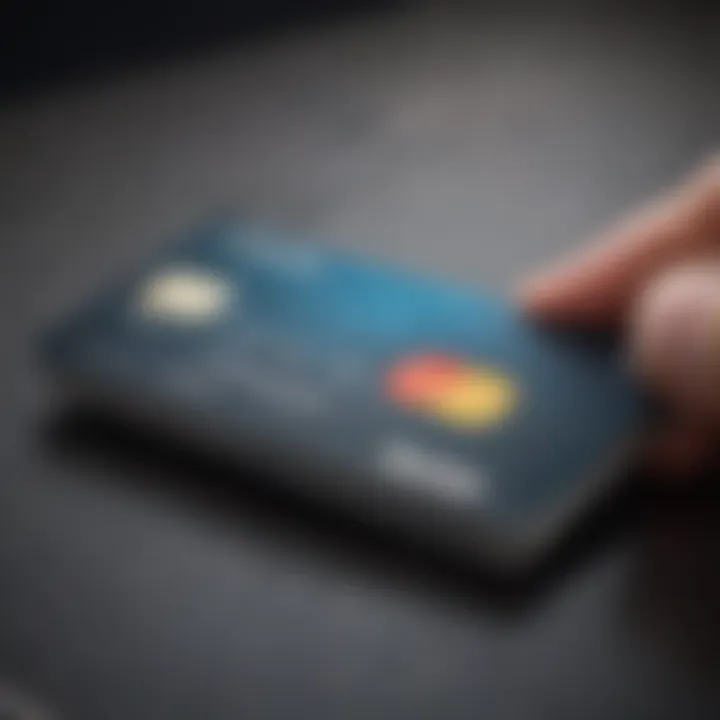 Close-up of a credit card being cut in half