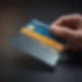 Illustration of a credit card being cut in half.