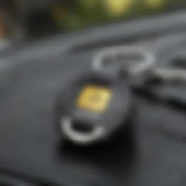 A close-up of a car key symbolizing vehicle retention during bankruptcy.