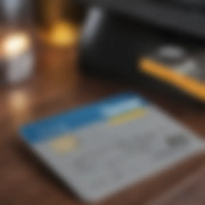 An illustration of a credit card with a graduation cap