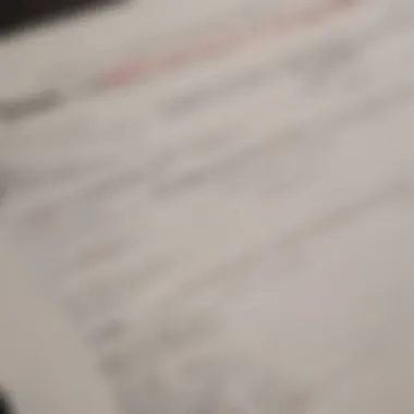 A close-up of a mortgage application form, emphasizing the critical choice of mortgage options for prospective buyers.