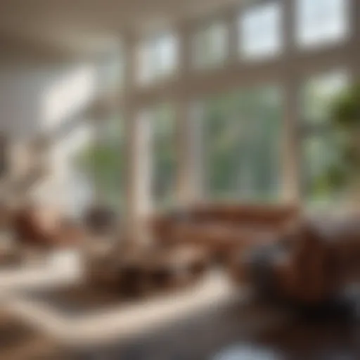 A serene living room showcasing modern decor and sunlight streaming through the windows, symbolizing homeownership.