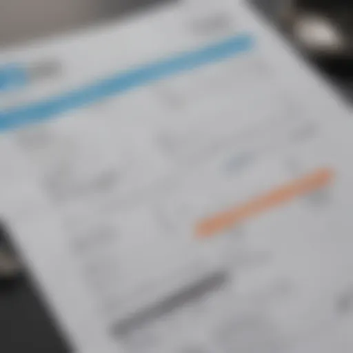 A close-up view of a car invoice highlighting detailed pricing information.