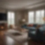A well-staged living room showcasing inviting decor