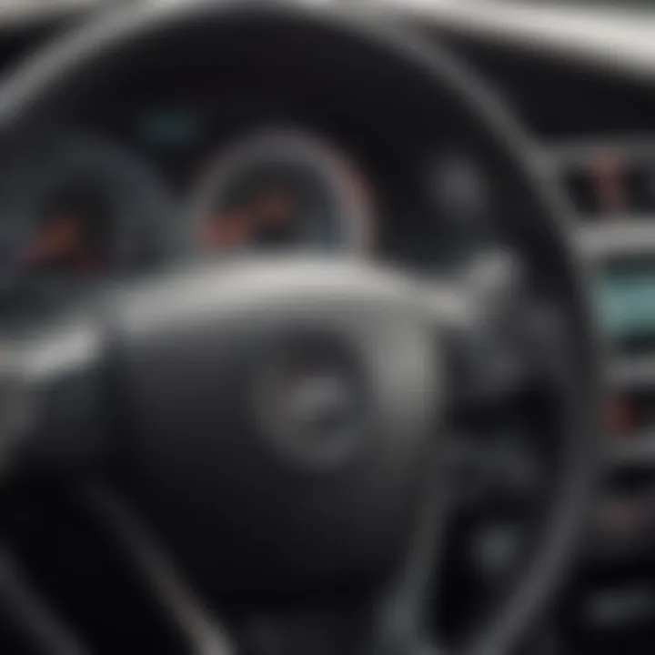 A close-up of a reliable car's dashboard, highlighting essential features and mileage