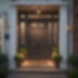 A welcoming front door of a cozy home symbolizing first-time homeownership.