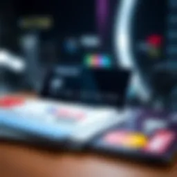 Visual representation of leading credit card brands in the USA