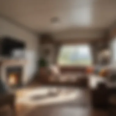 Modern Comfort in Mobile Homes A cozy mobile home interior showcasing modern furnishings