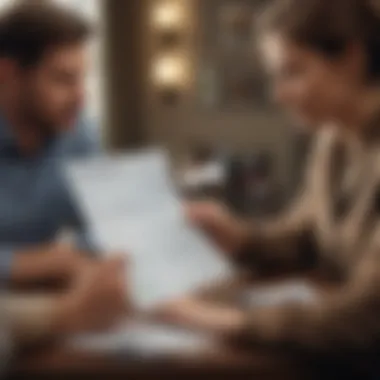 Making Informed Financial Choices A person reviewing their credit report with a financial advisor, symbolizing informed financial decisions.