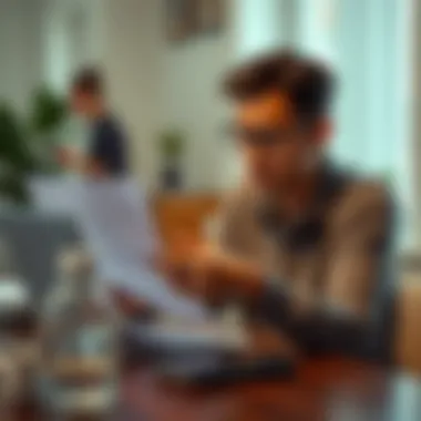 Evaluating Your Credit Report Person reviewing credit reports on a laptop