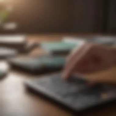 Analyzing Financial Options Elegant financial planner analyzing data with a calculator