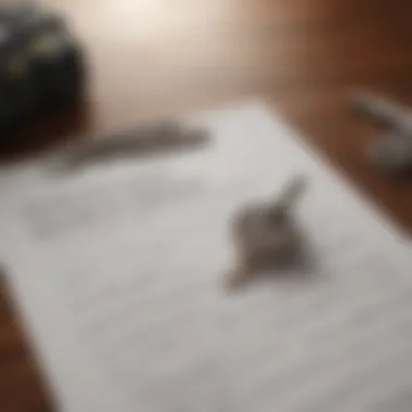 Essential Checklist for House Closing A detailed checklist on a desk with a pen and house keys