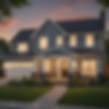 Celebrating Your New Home Ownership A serene view of a new home with a sold sign in front of it