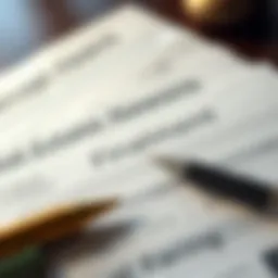 A detailed view of a real estate financing document