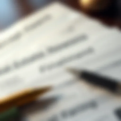 A detailed view of a real estate financing document