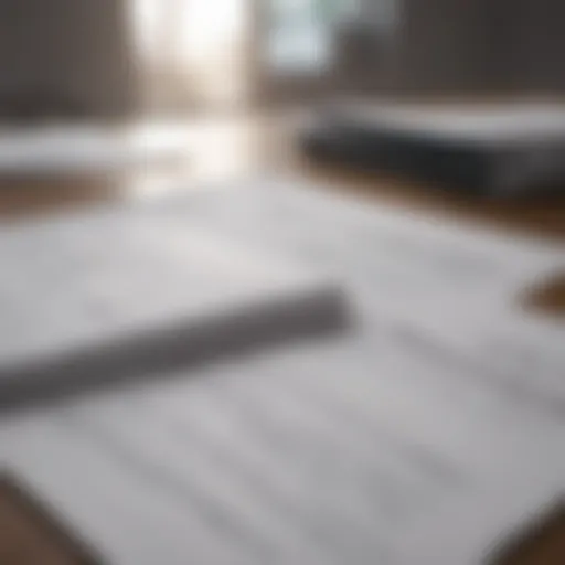 A diverse array of business insurance documents and policies laid out on a desk.