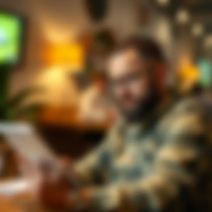 Engaging with Your Credit Report Person reviewing their credit report on a digital device