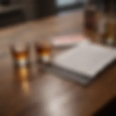 Liquor Licensing Legal Framework Legal documents related to liquor licensing on a wooden table