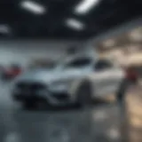 A modern dealership showcasing various car models